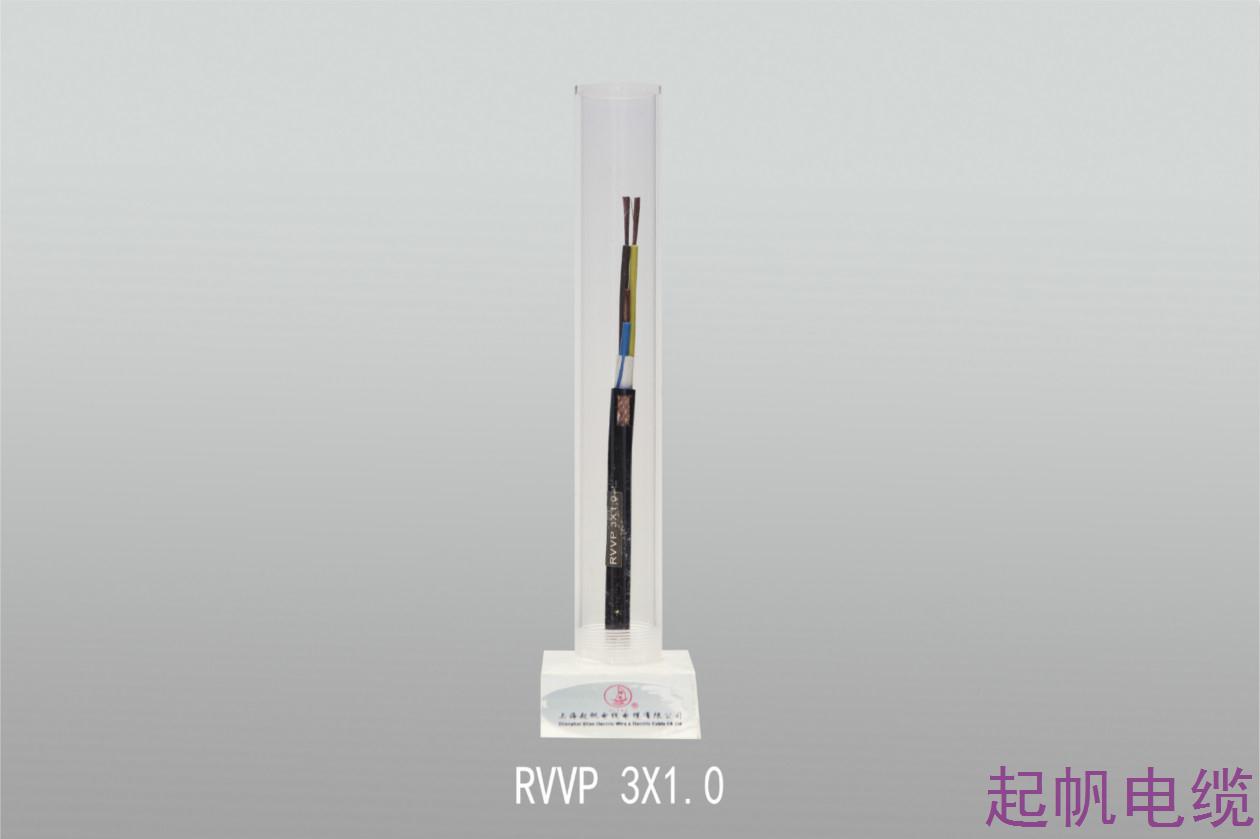 聚氯乙稀絕緣聚氯乙稀護套軟<font color='red'>電纜</font>RVVP 3X1.0