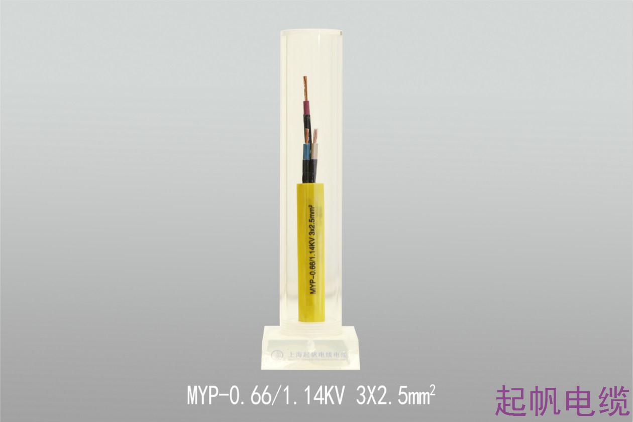 礦用<font color='red'>電纜</font>MYP-0.66 1.14KV 3X2.5mm2